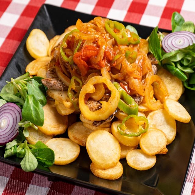 Lángoló lecsós szűzpecsenye