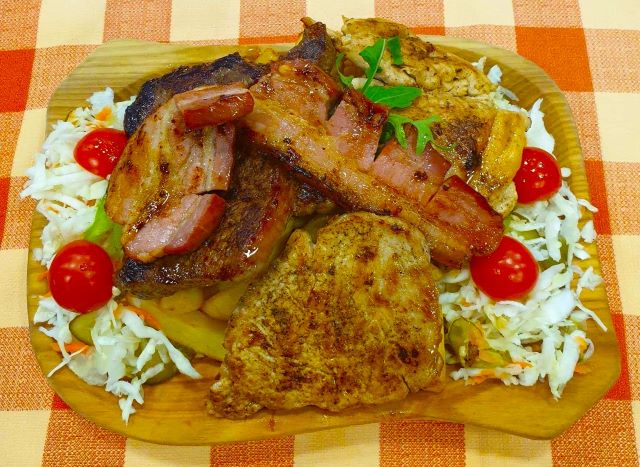 Oázis fatányéros 1 személyre